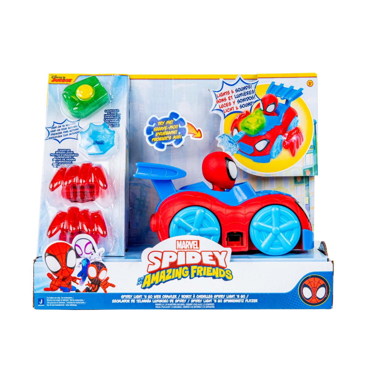 Vehículo Spidey Light´n Go Web Crawler - 987443