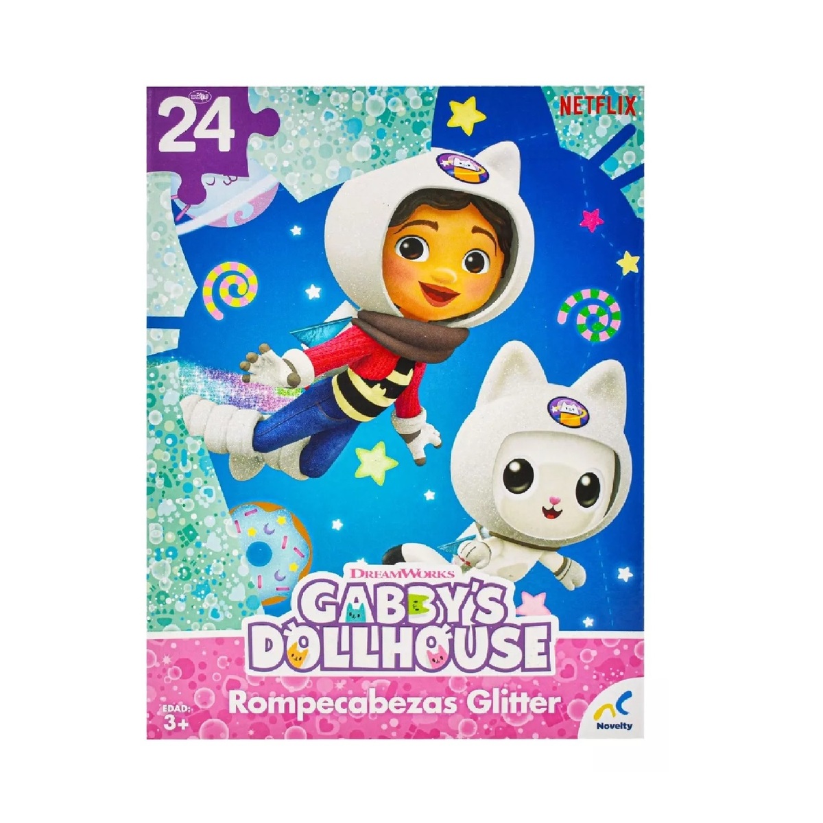 Rompecabezas Glitter Gabby's Doll House 24 Piezas - 988201