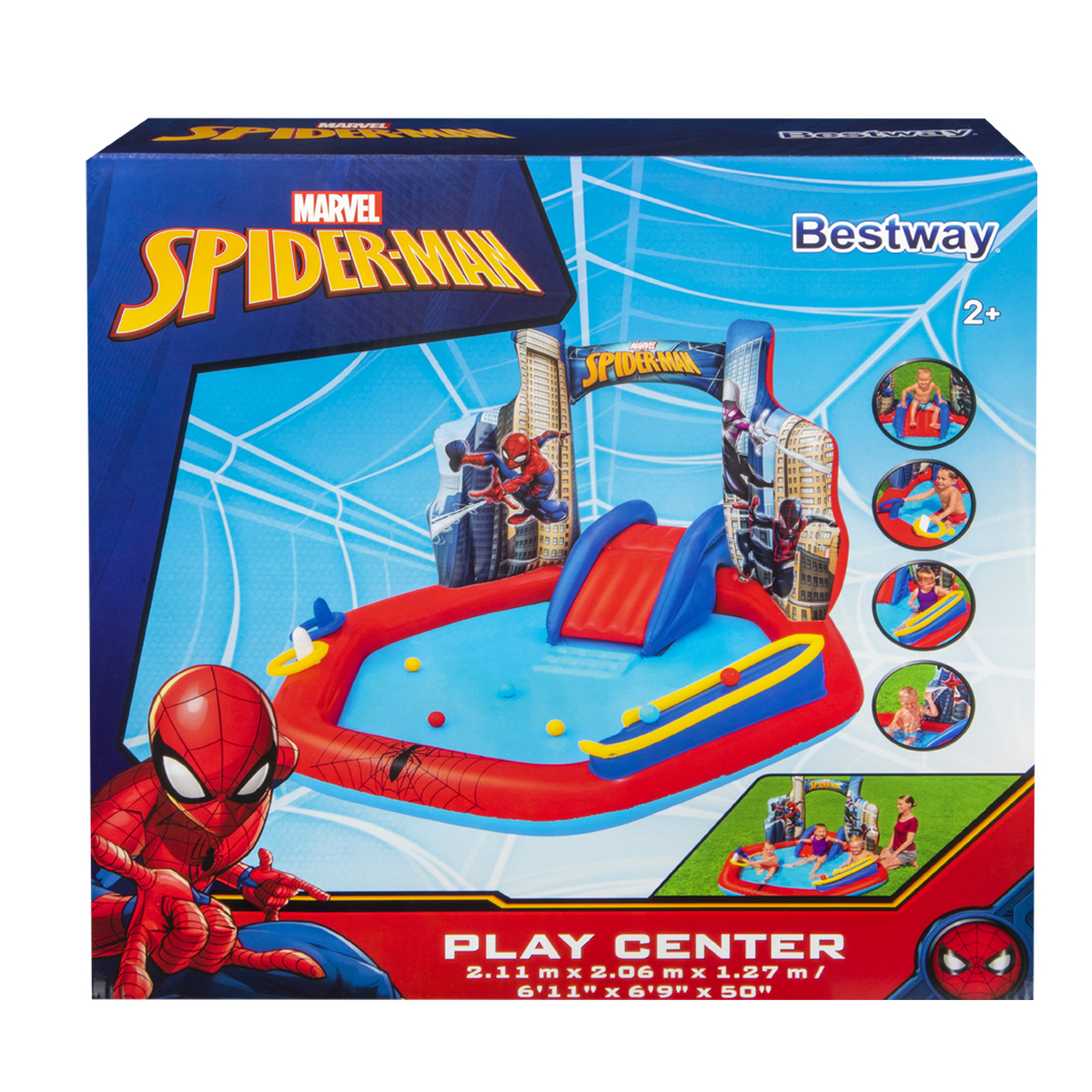 Juego de Patio Bestway Spiderman 2.11m x 2.06m - 990482