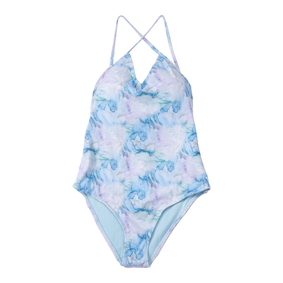 Bikini Tie-Dye Azul Turquesa para Mujer