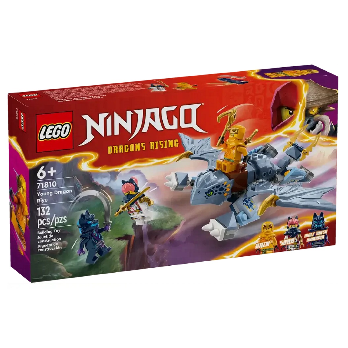 Lego Ninjago Dragons Rising Joven Dragón Riyu 132 Piezas - 1004266