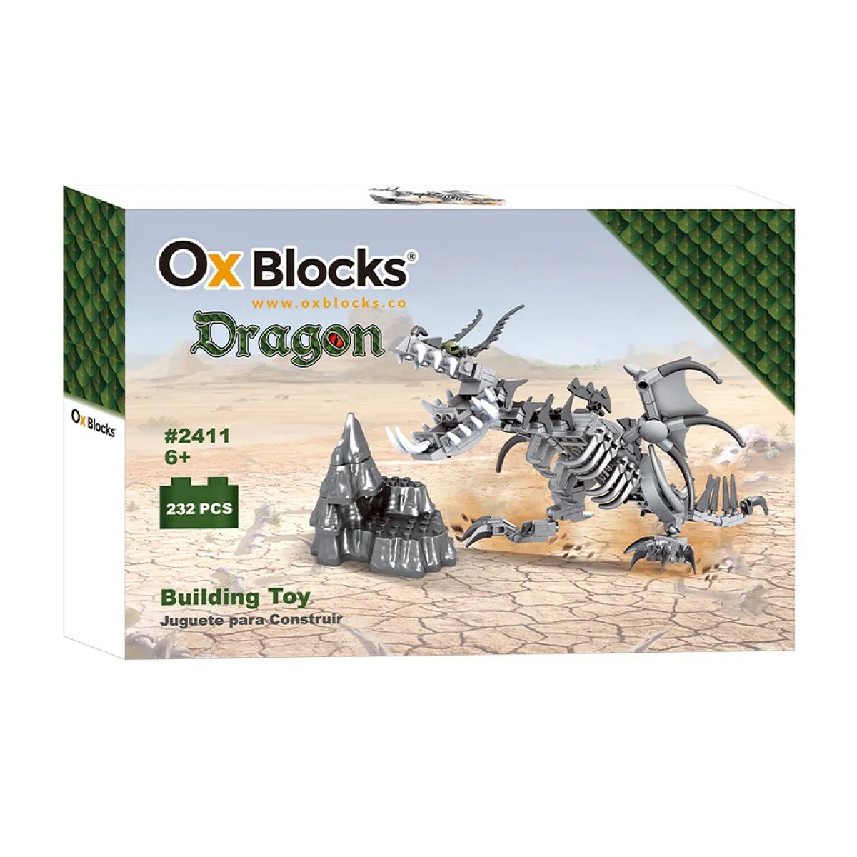 Set para Construir Ox Blocks Dragón - 232 Piezas - 1010543