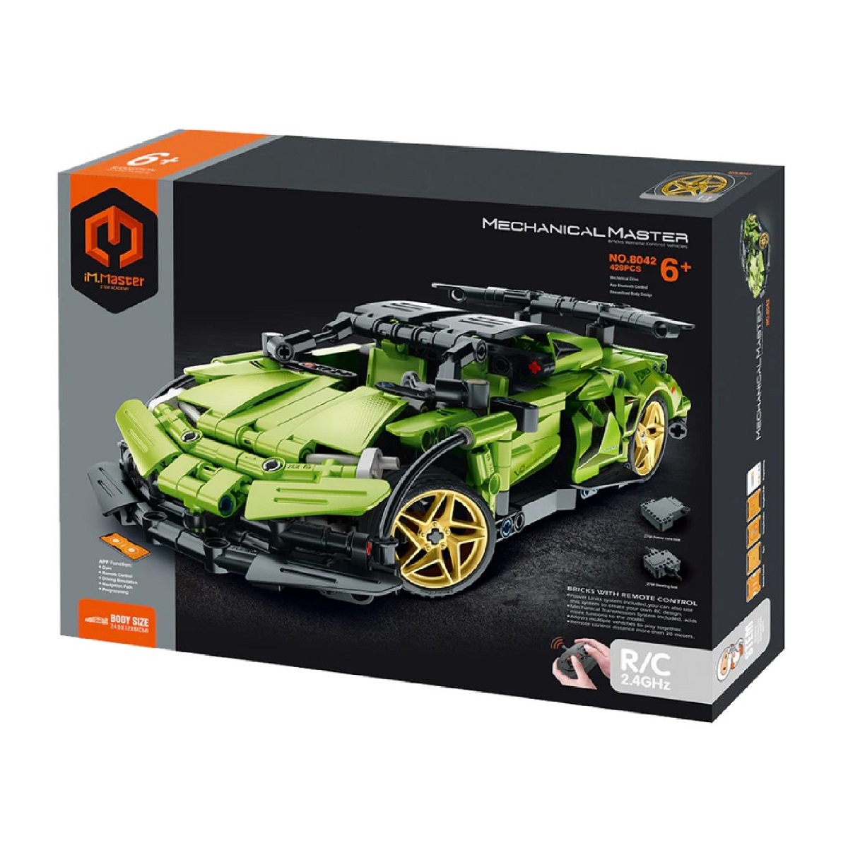 ColorBaby IM.Master Robot RC 3 En 1 – 434 Piezas, Montaje Mecánico, Control Por Mando 2.4 GHz Y App – Transforma En Robot, Vehículo O Dinosaurio – STEM 6+ Años