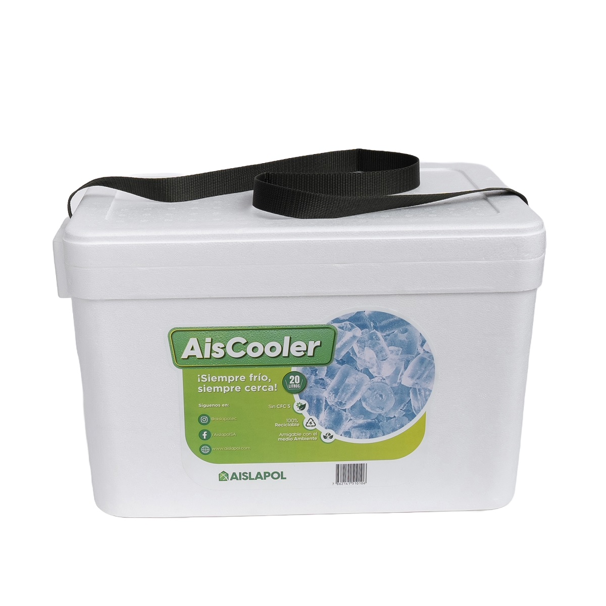Hielera AisCooler con Reata Blanco 20 L - 1015202