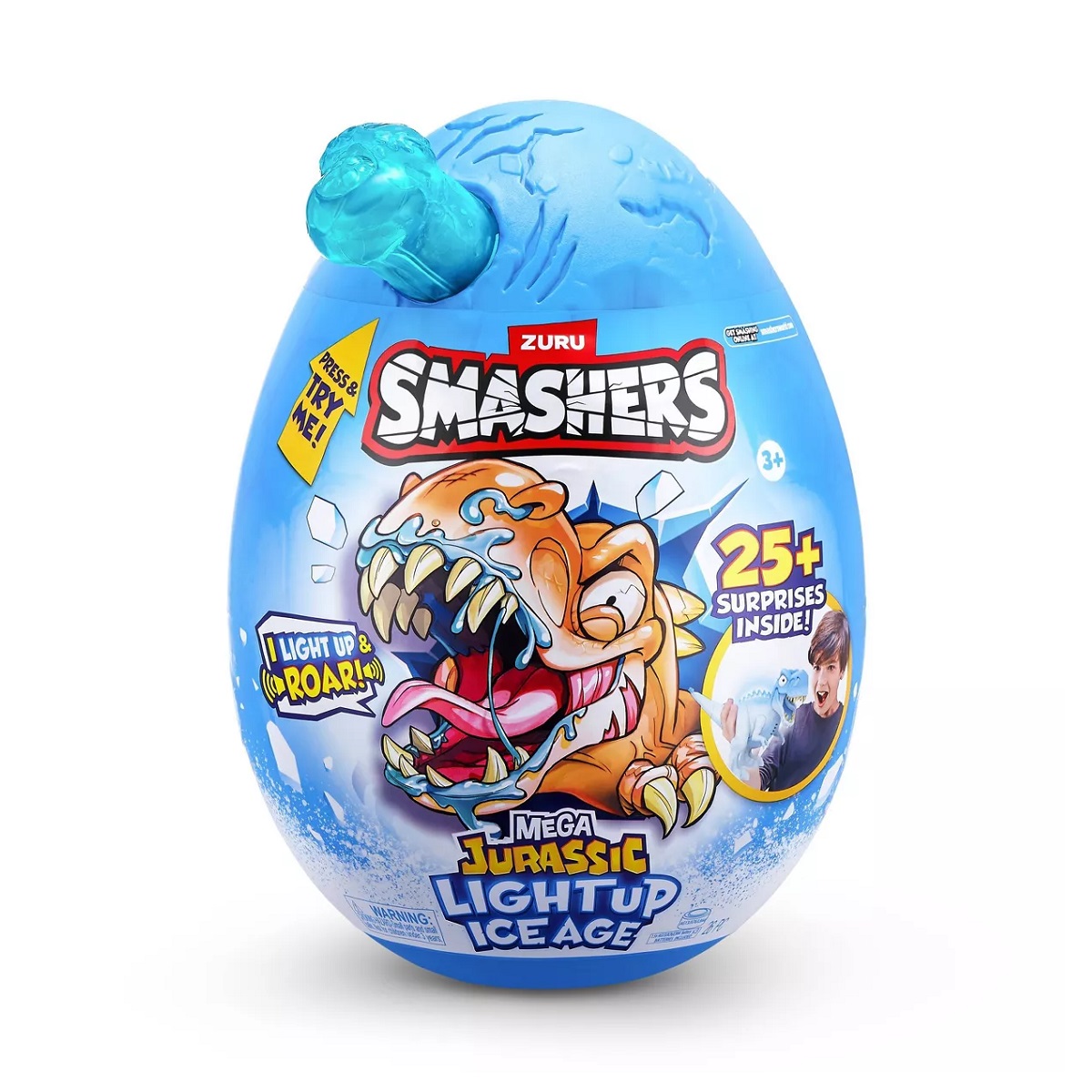 Huevo Sorpresa Zuru Smashers Mega Jurassic Ice Age Iluminado - 1075606