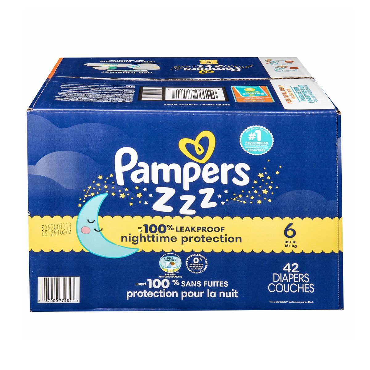 Pañales Pampers Swaddlers Zzz Talla 6 - 42 Unidades - 1092747