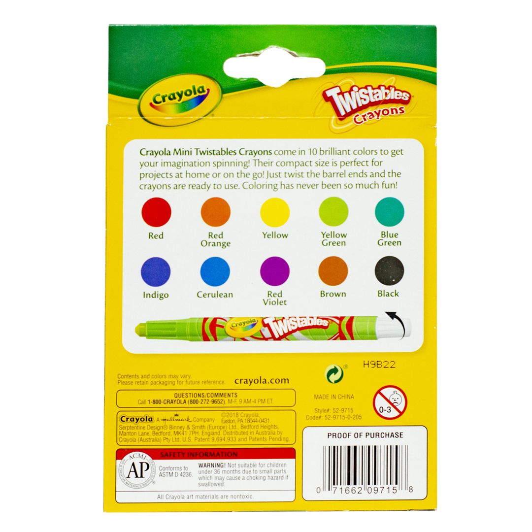 Crayola TWISTABLES CRAYONS 24 : : Juguetes y juegos