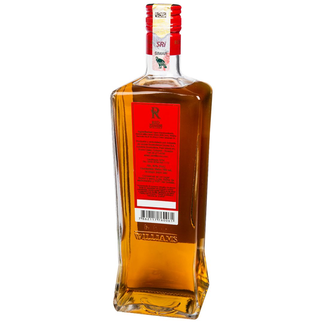 Whisky Red Williams Blend Especial 750ml 901635