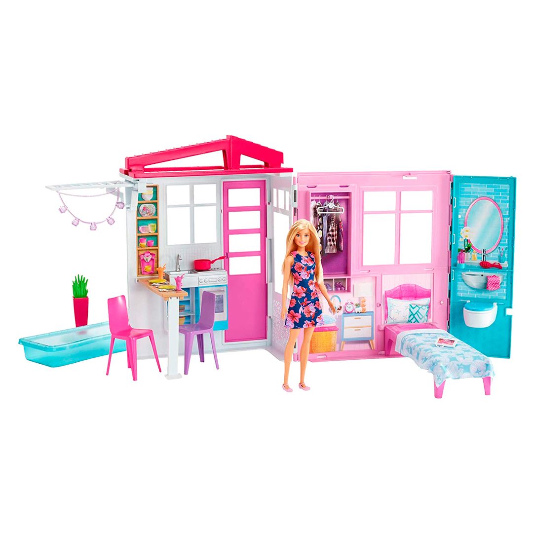 Casa de best sale barbie con piscina