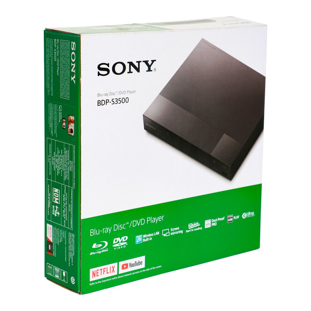 BluRay Sony con Wi Fi BDP-S3500 Negro