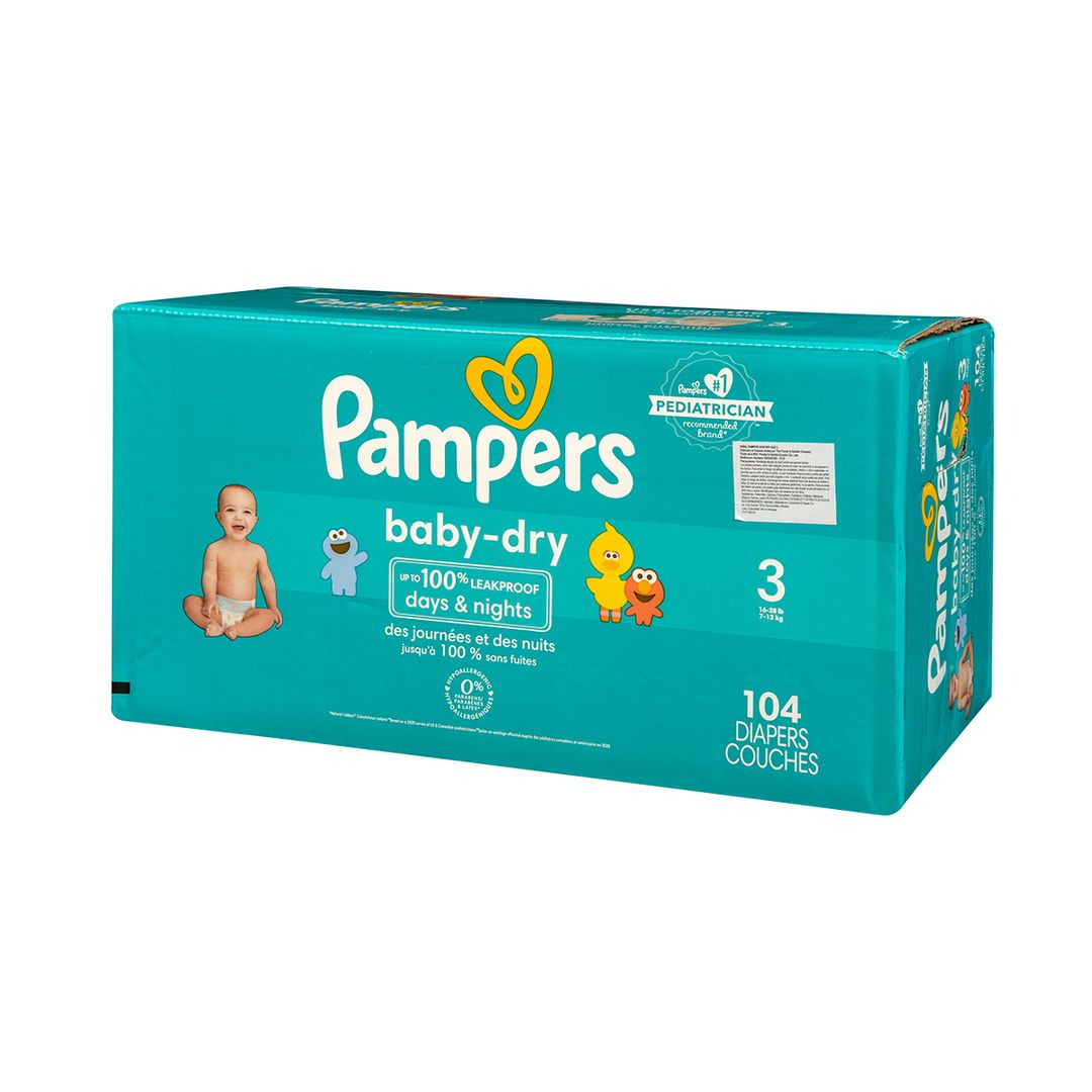 Pañales Desechables Pampers Baby-Dry N°1 120 uds