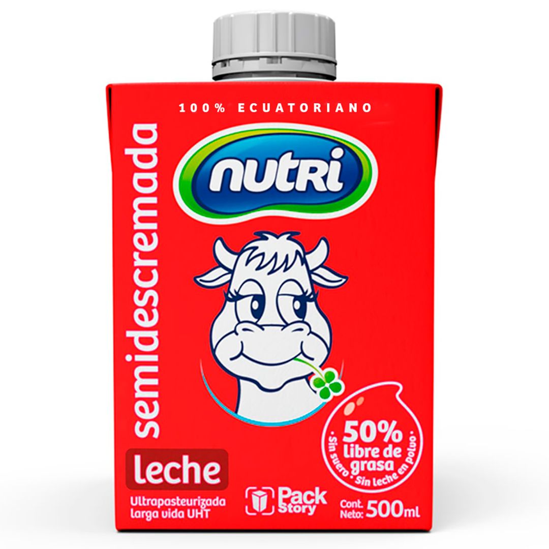 Leche Nutri Semidescremada Cartón 500ml 908825