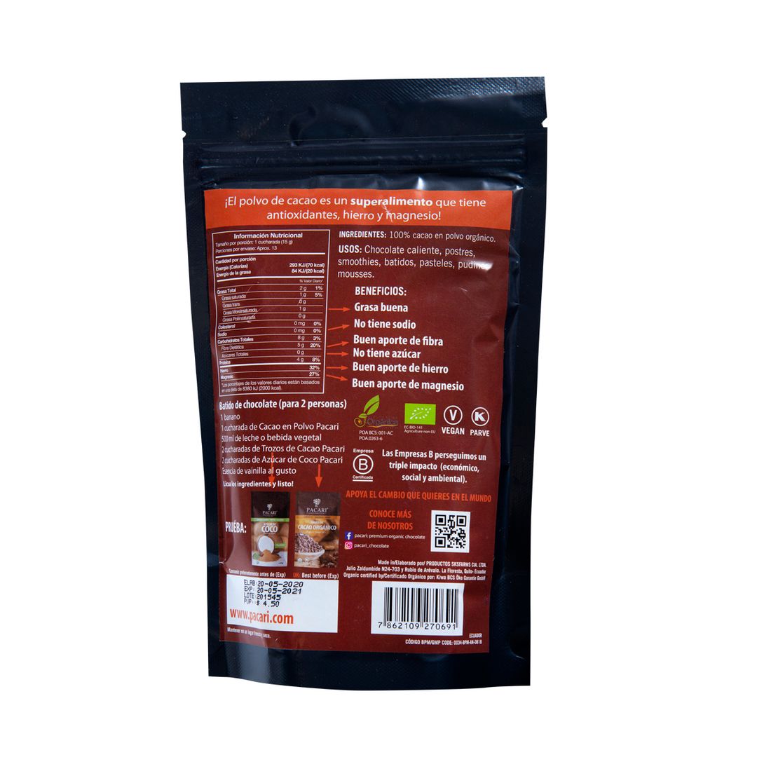 Cacao en Polvo Pacari 200g 909759