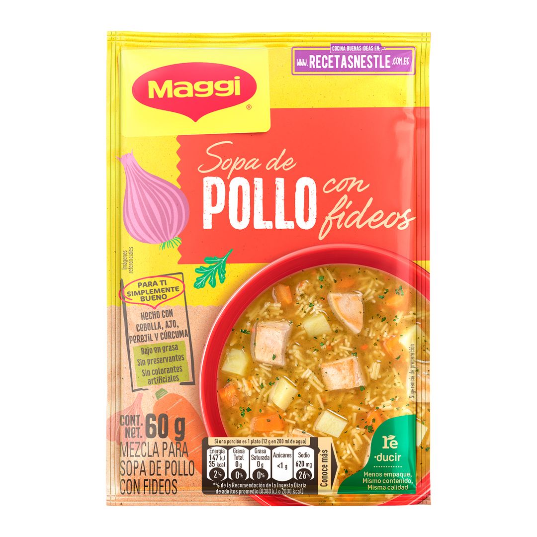 Sopa De Pollo Con Fideos Maggi 60g 910524