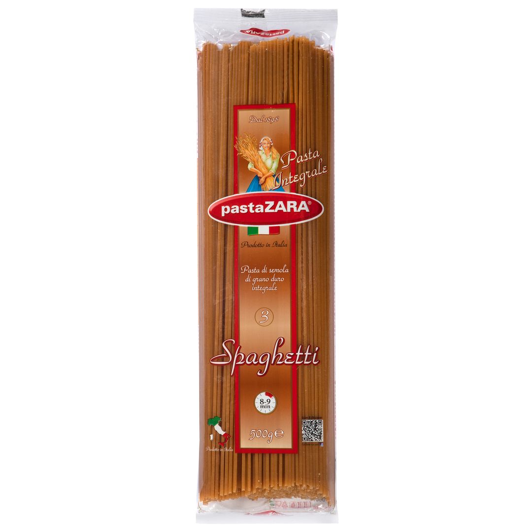 Pasta Zara Spaghetti N°3 Integral 500g 911080