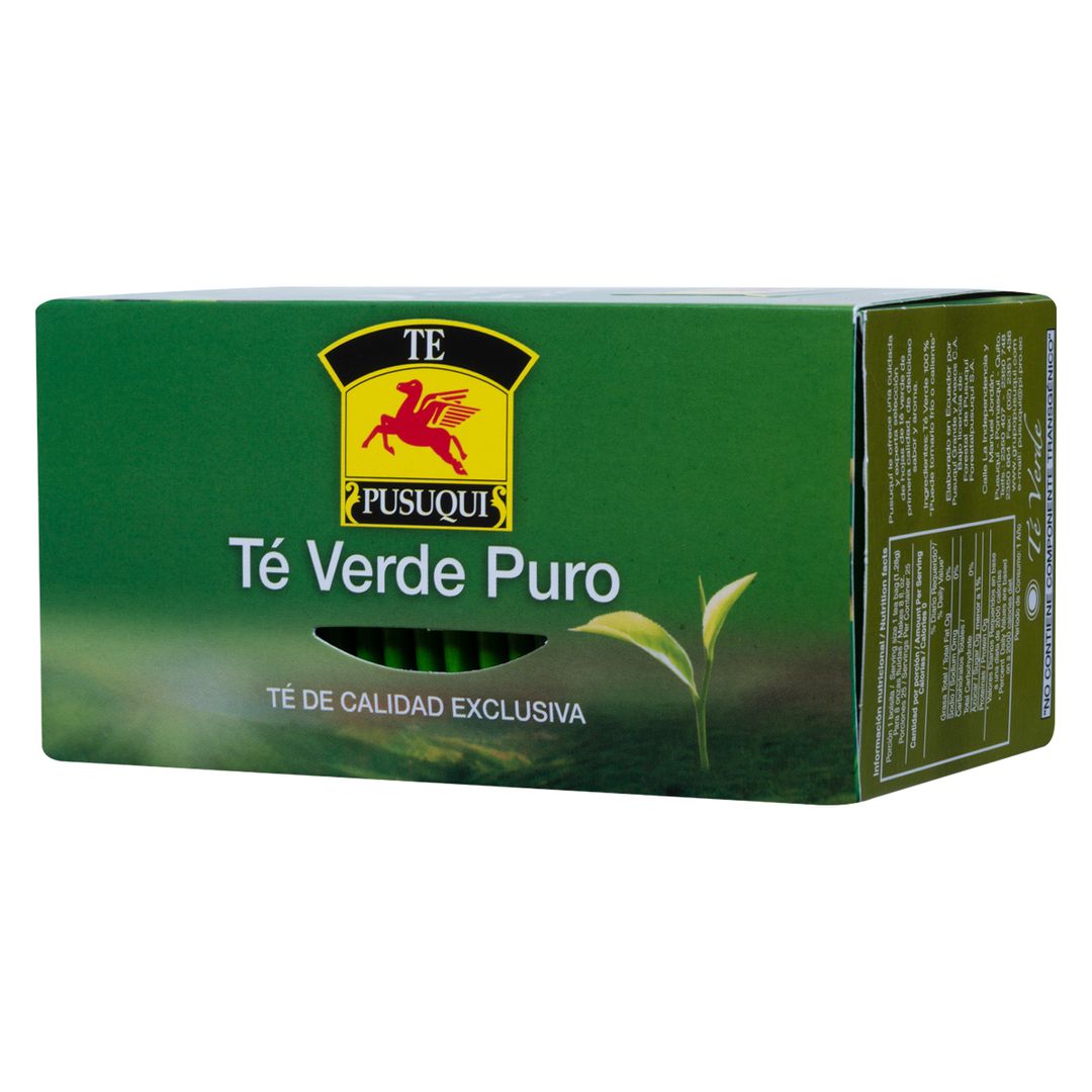 Pack 25 Uds Té Verde Puro Pusuqui 32g 913643