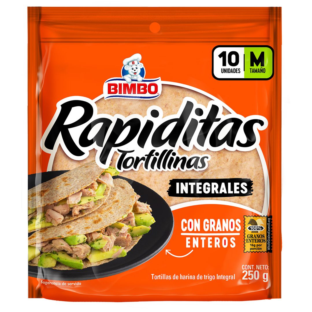 Pack 10 Uds Tortillas Integrales Bimbo 250g 914915
