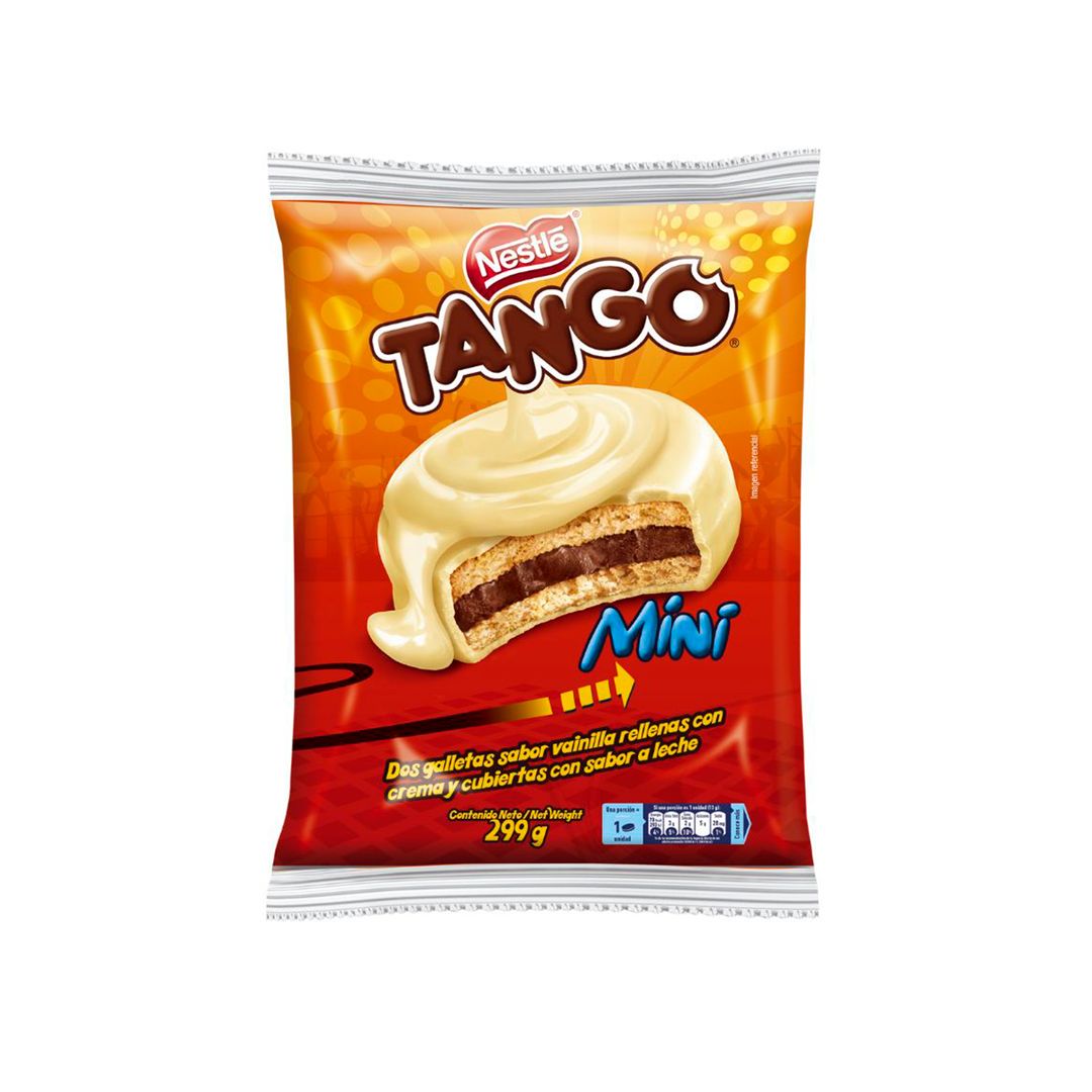 Nestle Tango Mini Galletas Con Crema Cubiertas Sabor A Chocolate 15 Un –  Amigo Foods Store