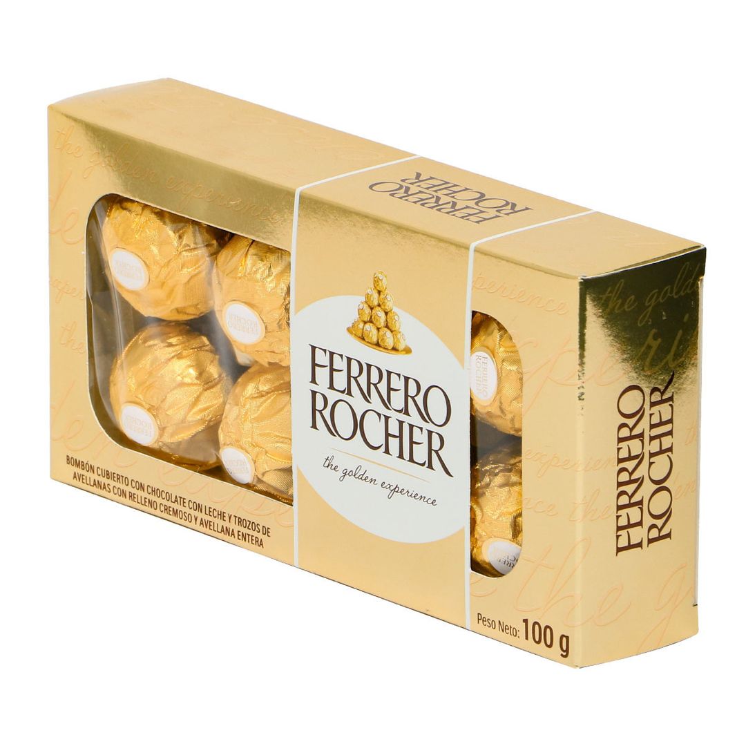 Pack 8 Uds Bombones Ferrero Rocher Caja 100g - 917229