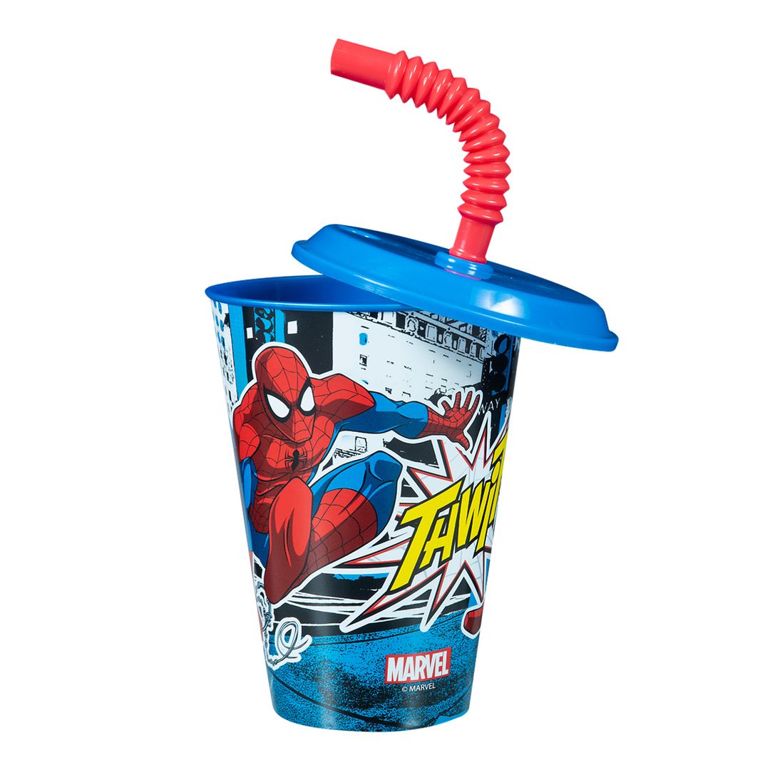 Vaso con pajita infantil Spider-Man, Disney Store