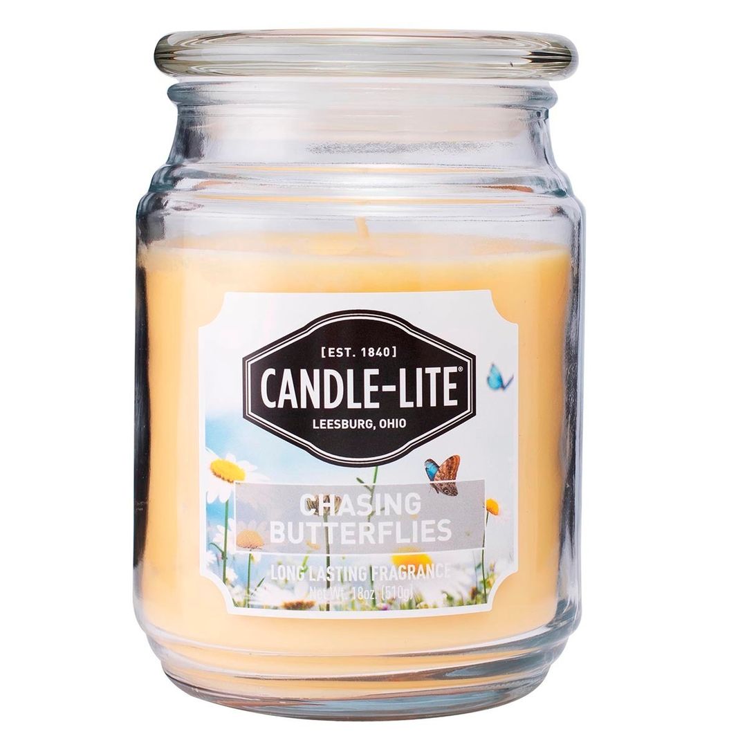 Vela en Envase de Vidrio CandleLite Chasing Butterflies 18 Oz 924899