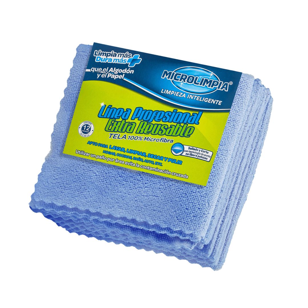 Pack de 2 toallitas de microfibra para limpiar gafas 15x20cm 
