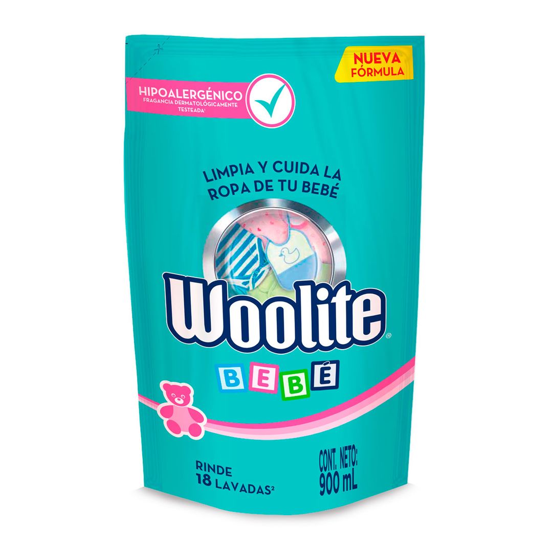 Detergente Líquido Wooolite Bebé 900ml - 926638