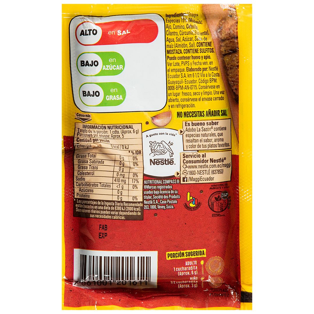 Adobo La Sazón Maggi 30g 942592