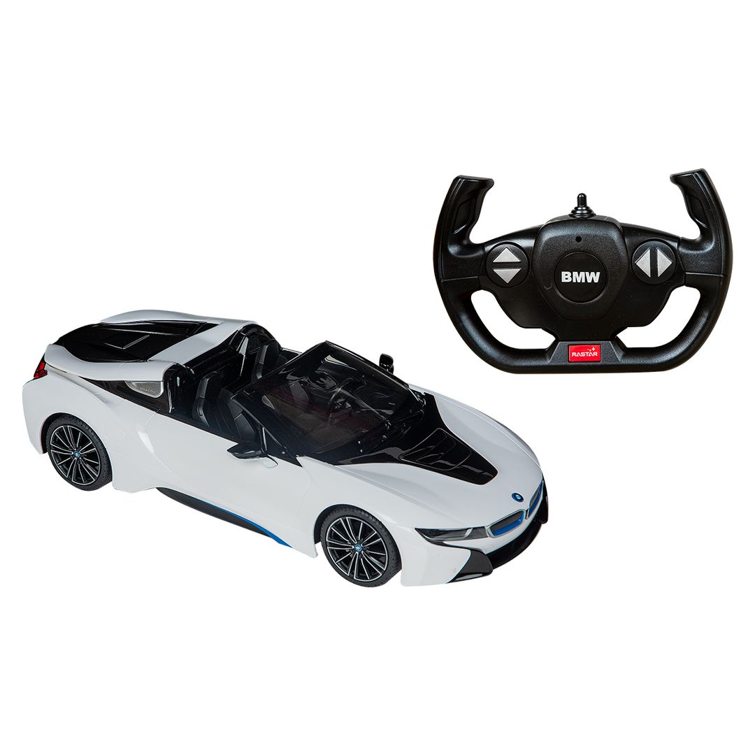 Rastar BMW Remote Control I8 1:24 Sports Car White/Black - View #6