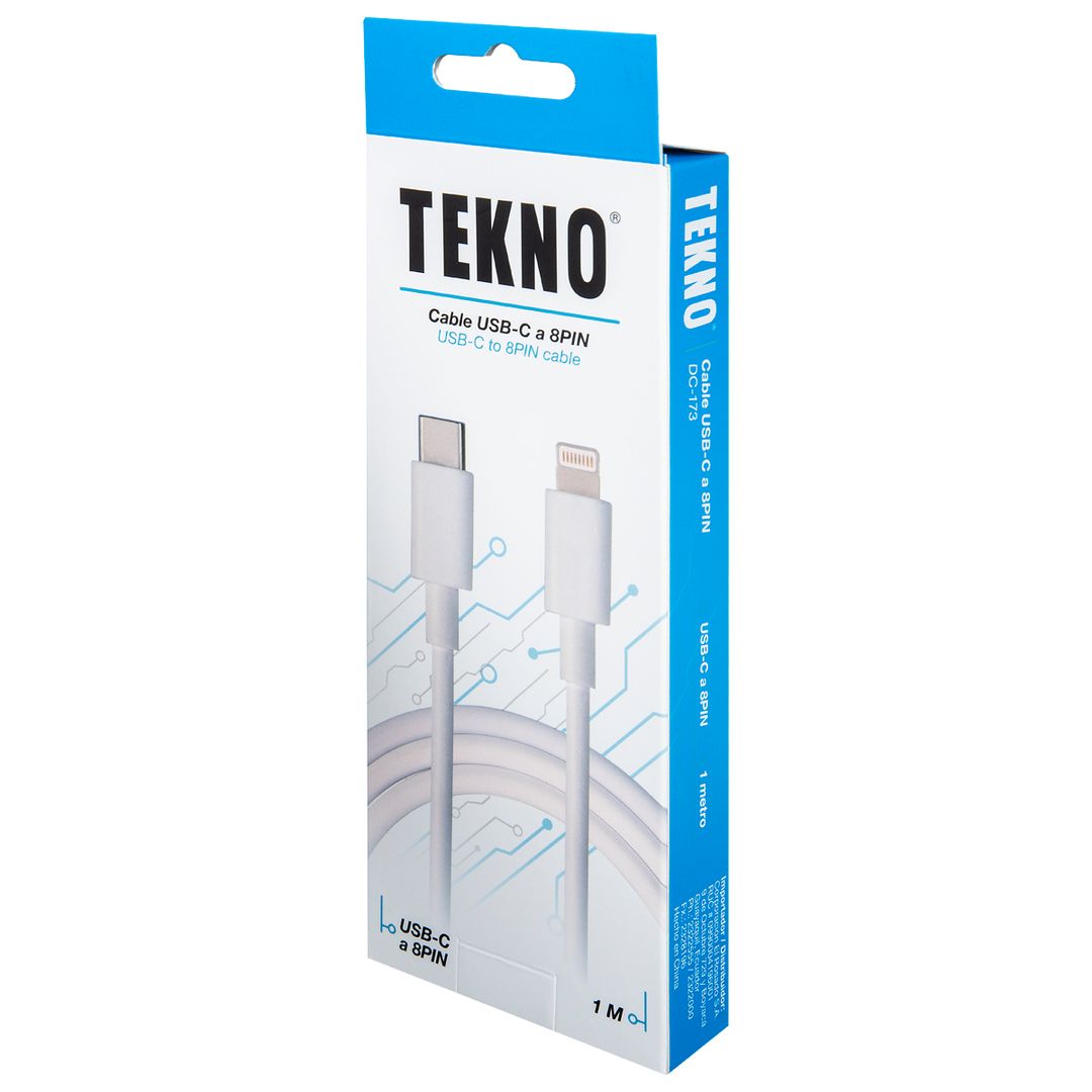 Cable De Carga R Pida Tekno Usb C A Pin M