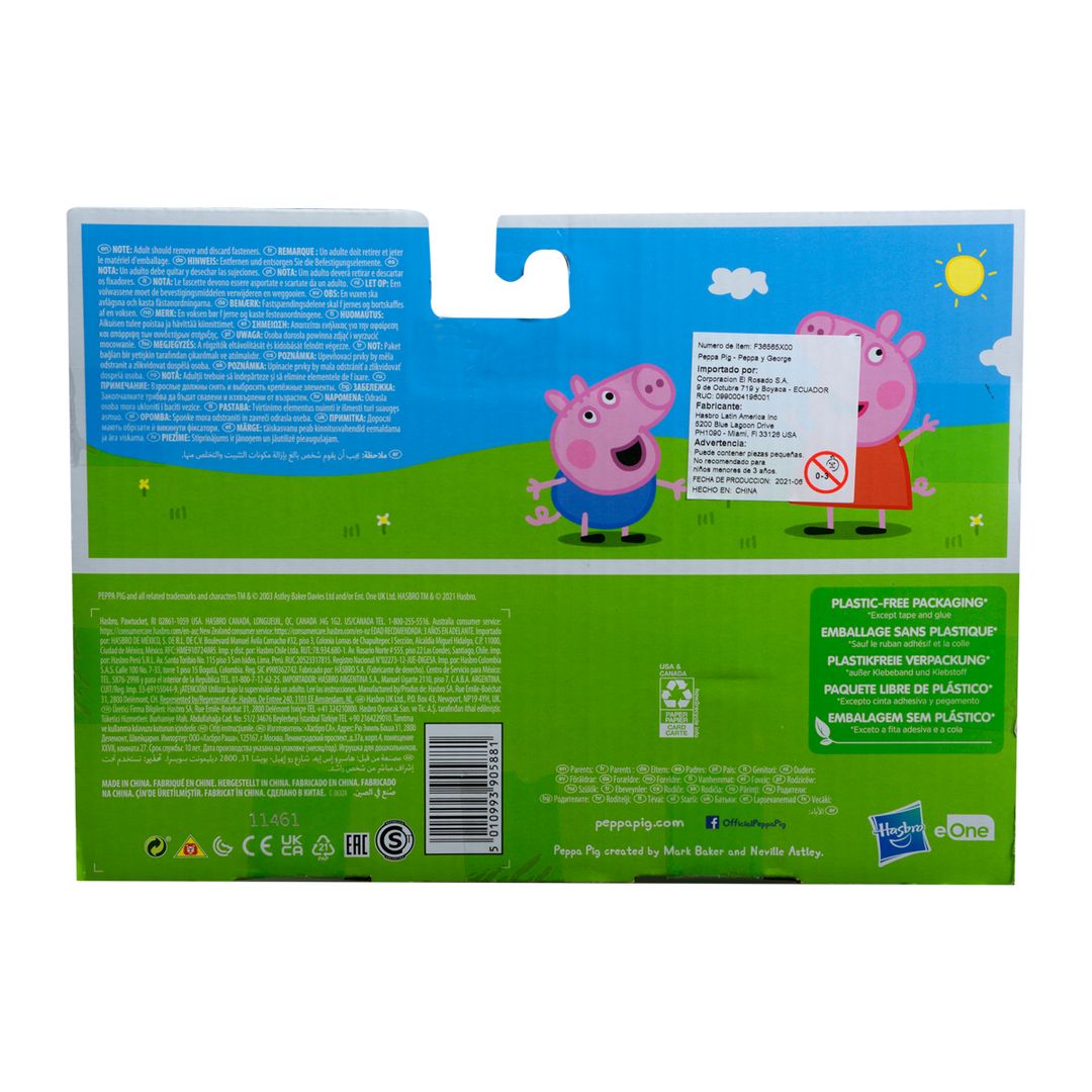 Figuras Hasbro Peppa Pig y George - 945947