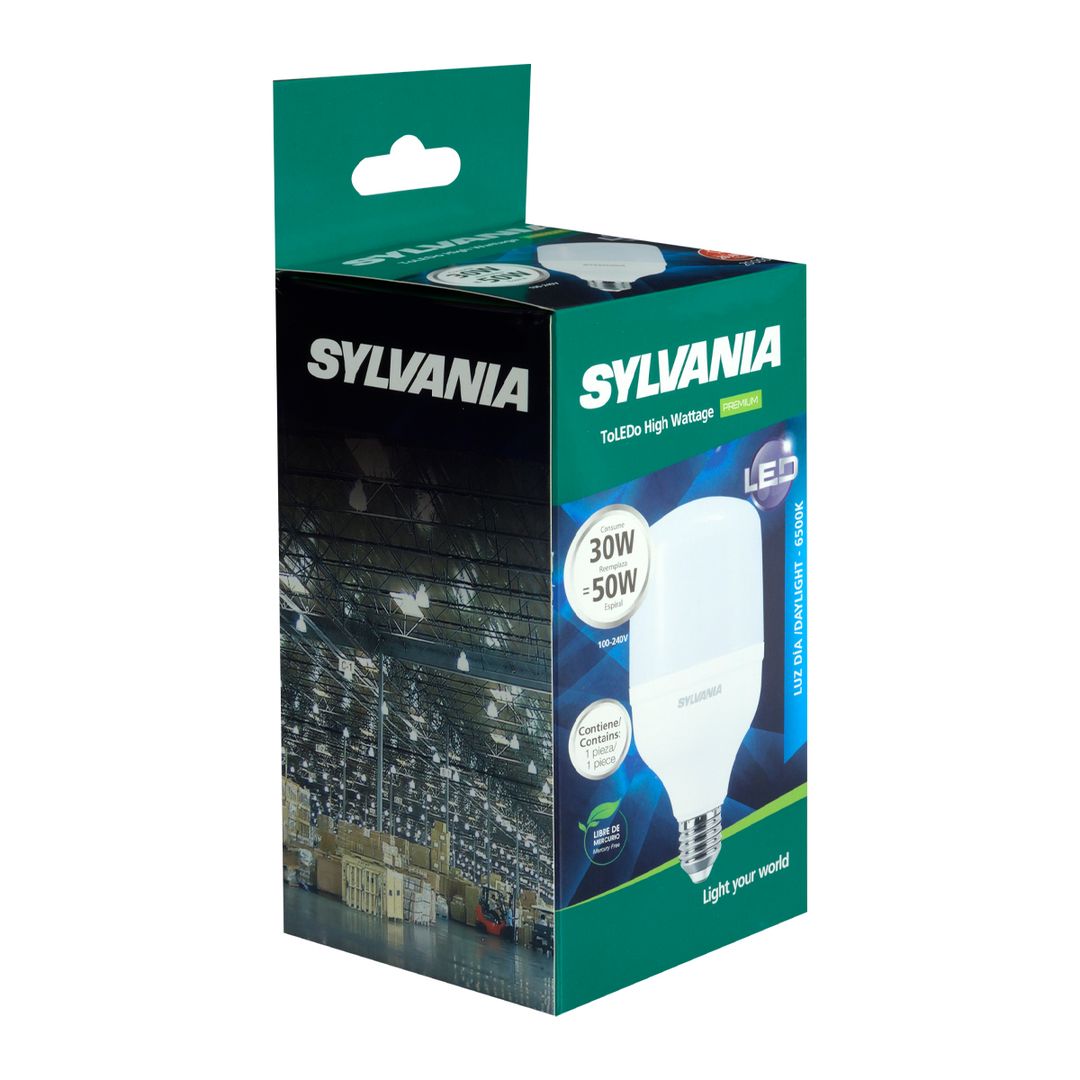 Foco Led Alta Potencia Sylvania 30W E27 Luz Día - 946229