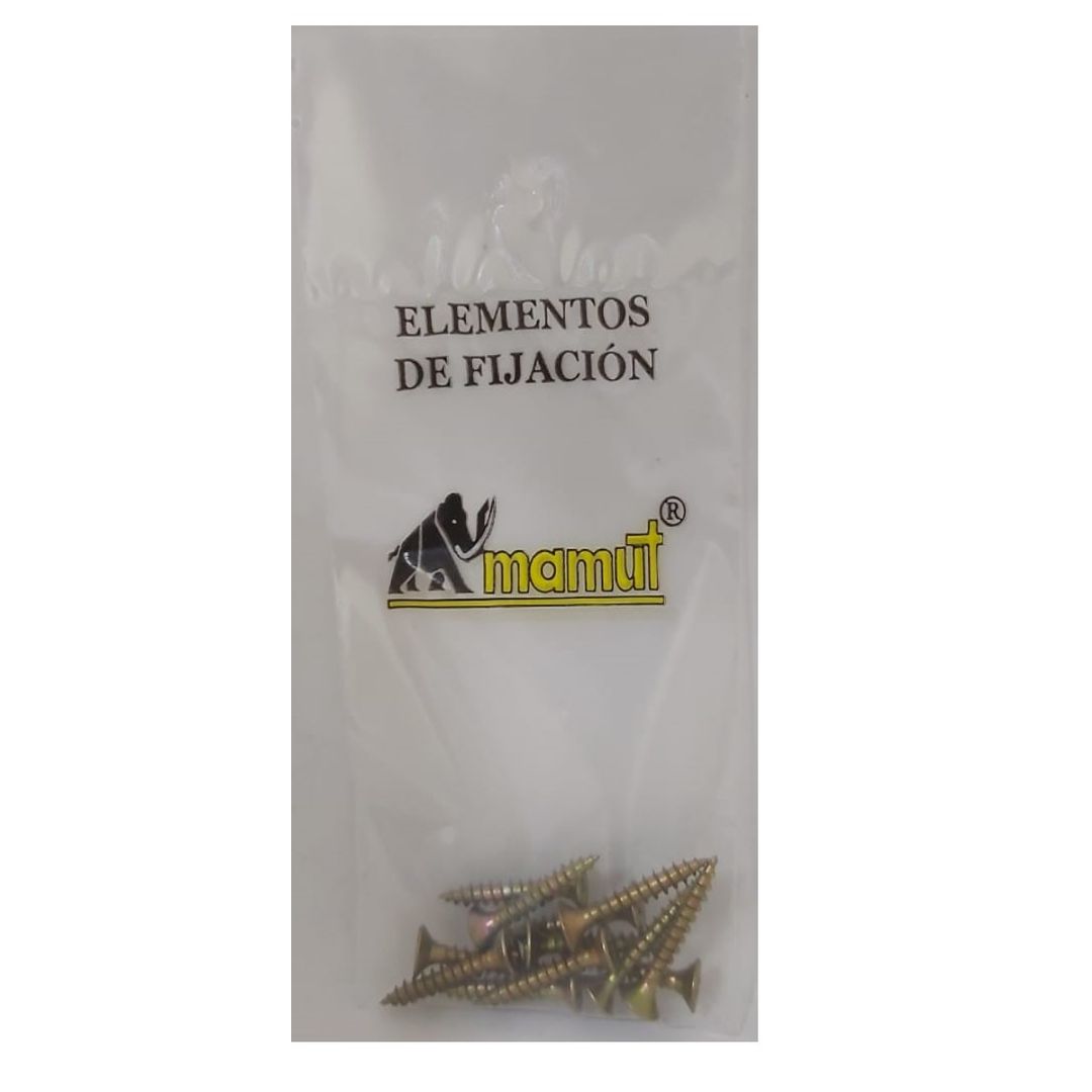 Tornillos Madera Cabeza Fresada Ranurada Latón Bruto Din 97 - Tornillos