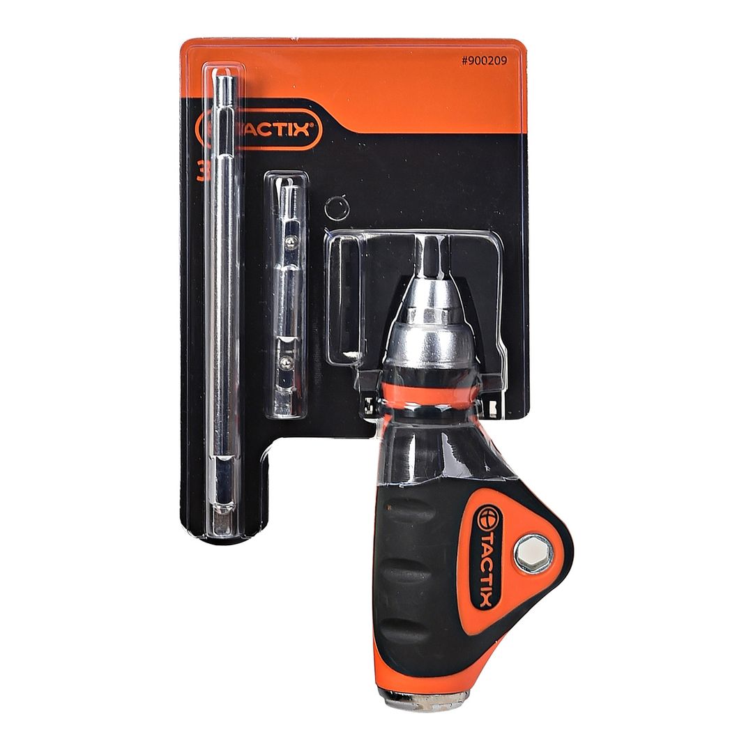 Juego Ratchet con Extensión Tactix 3 Piezas - 950795