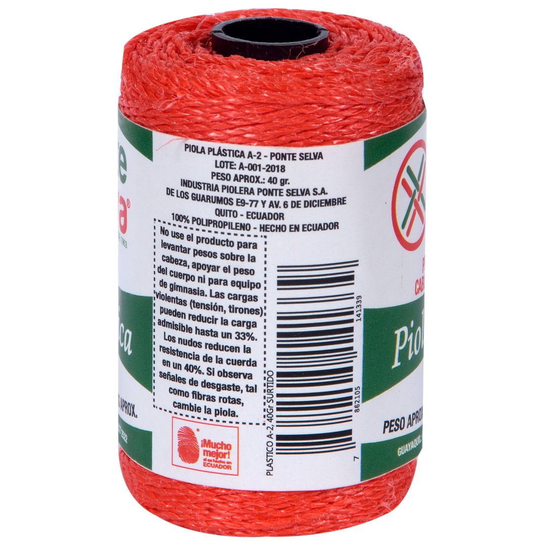 Piola Ponte Selva Plástica A-2 de 40 Gramos - 951008