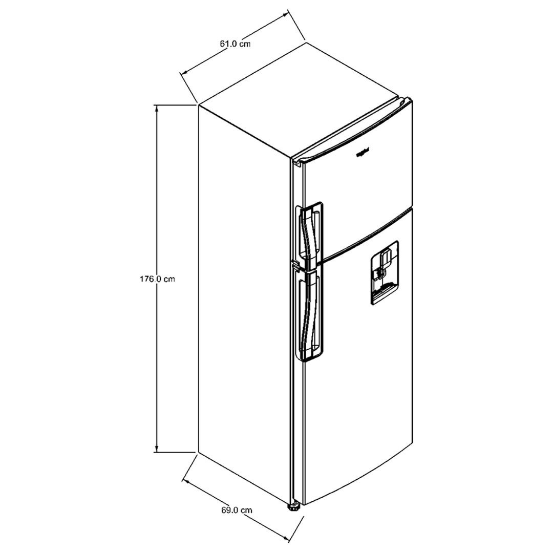 Refrigeradora Automática Whirlpool 11CP WRW32CKTWW