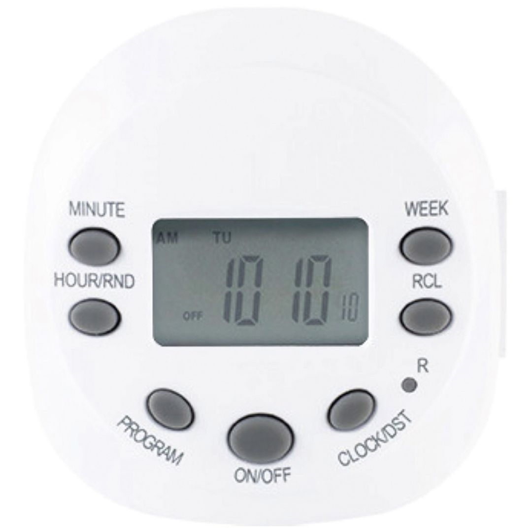 Temporizador digital General Electric Blanco 7 Días 953668