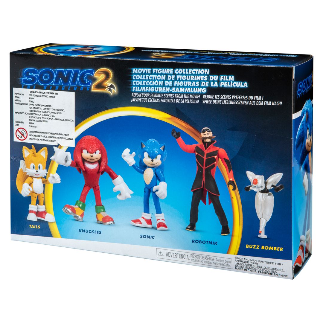 Sonic The Hedgehog, Sonic 2 Movie - Juego de figuras de acción