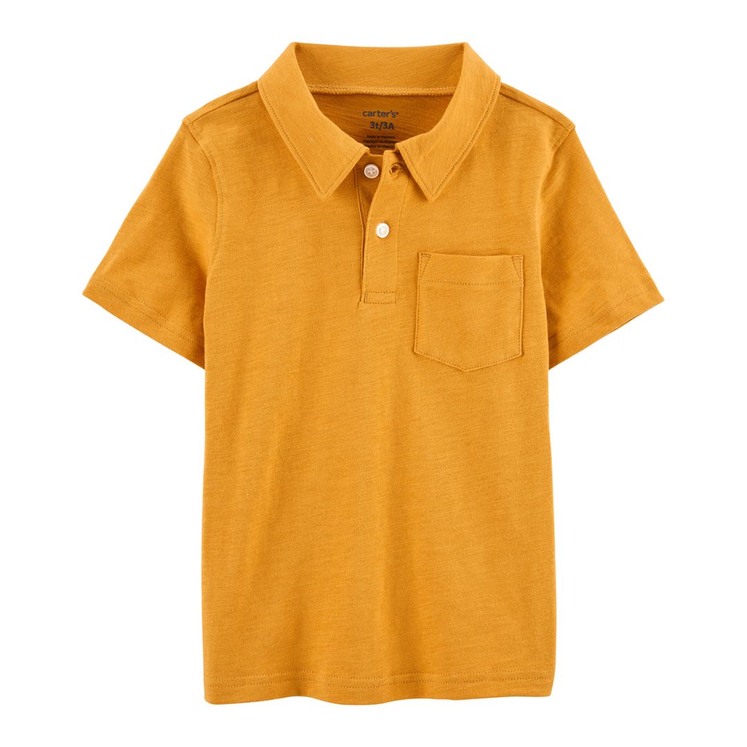 CAMISETA TIPO POLO NARANJA