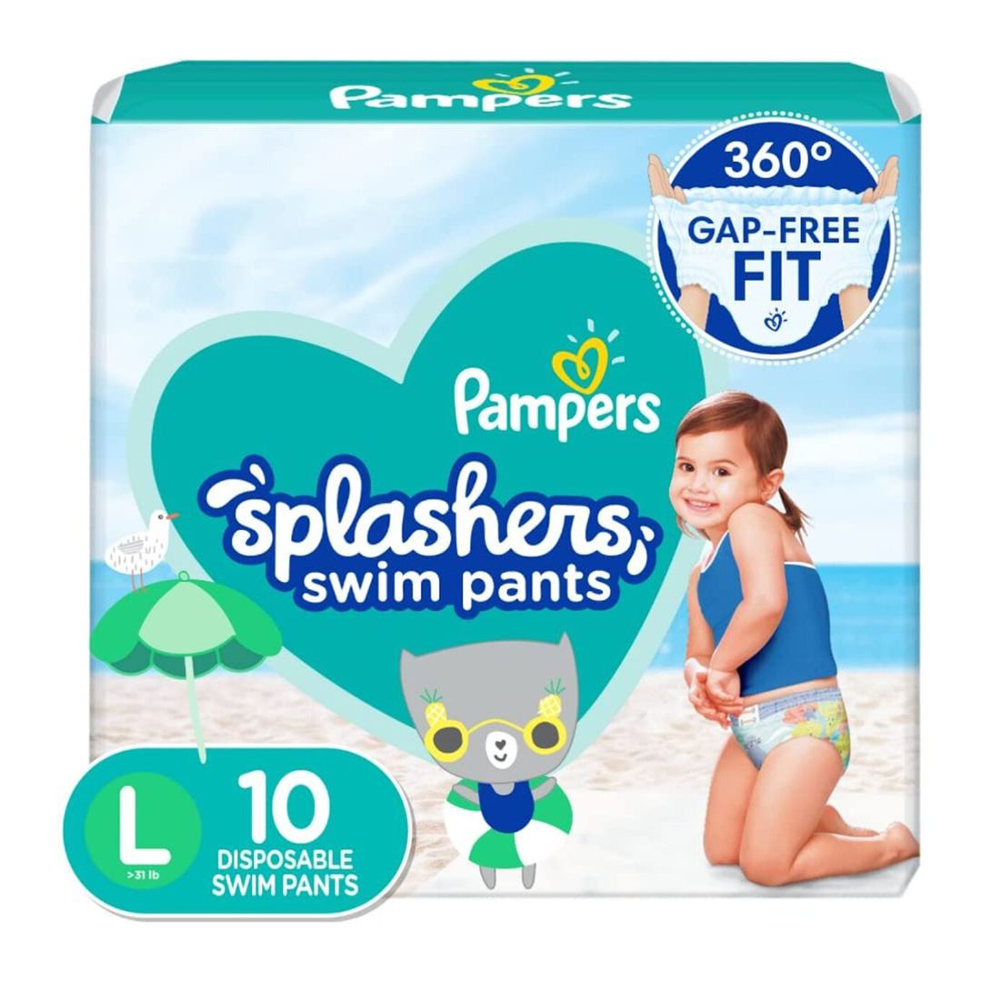 Pack 10 Uds Pañales Pampers Splashers Swim Pants Talla L - 964988