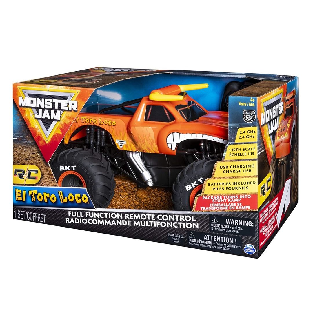 Carro Radiocontrol Monster Jam RC El Toro Loco 1.24 967118