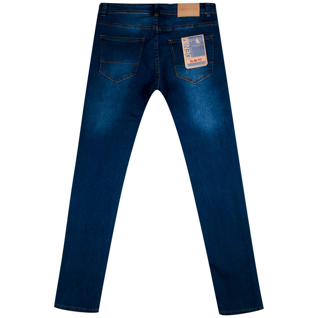 Pantalón Jean Hombre Regatta Slim Fit Azul Oscuro - Varias Tallas - 967389