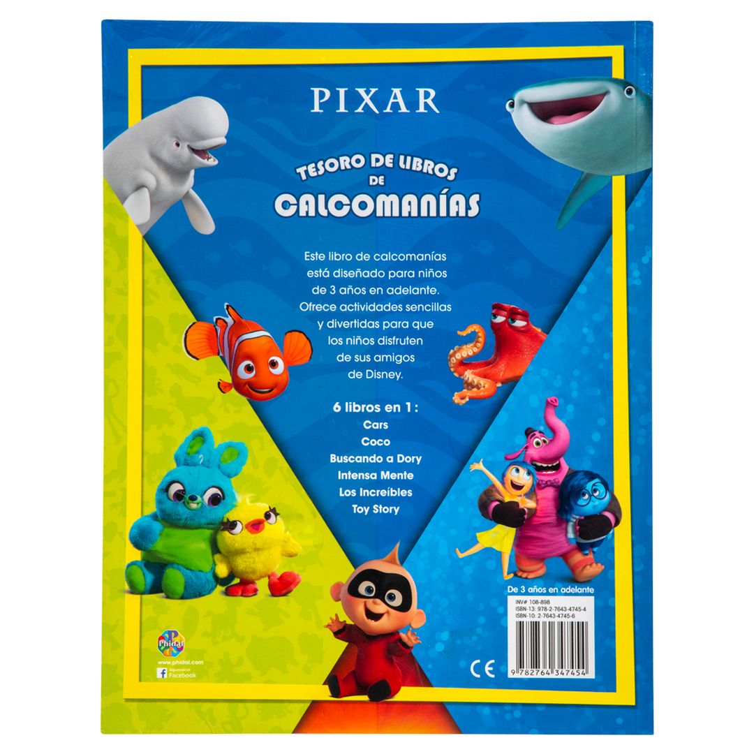 Libro infantil Disney Pixar tesoro de cuentos