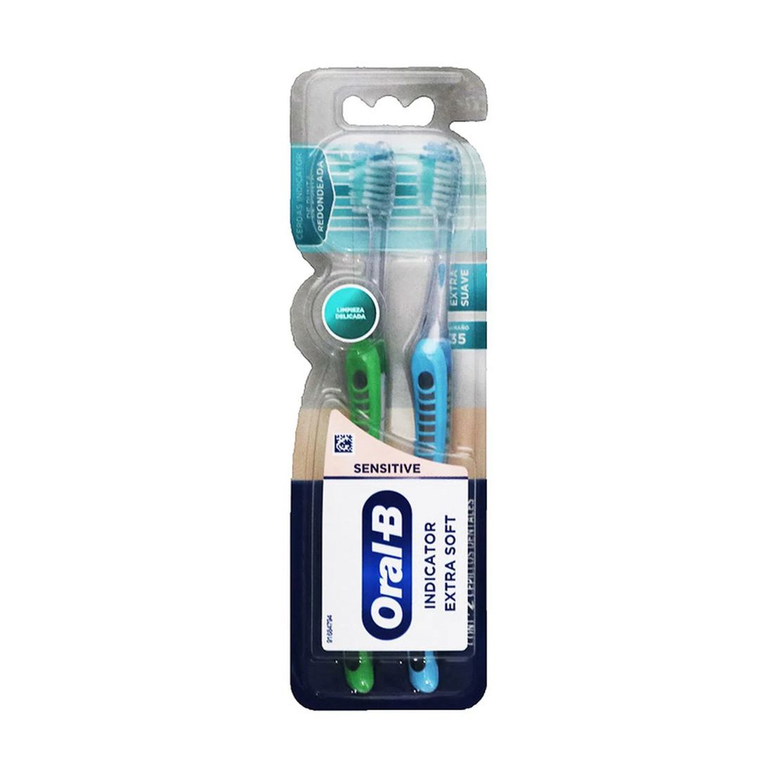 Pack 2 Uds Cepillo Sensitive Indicator Oral B Extra Soft - 973552