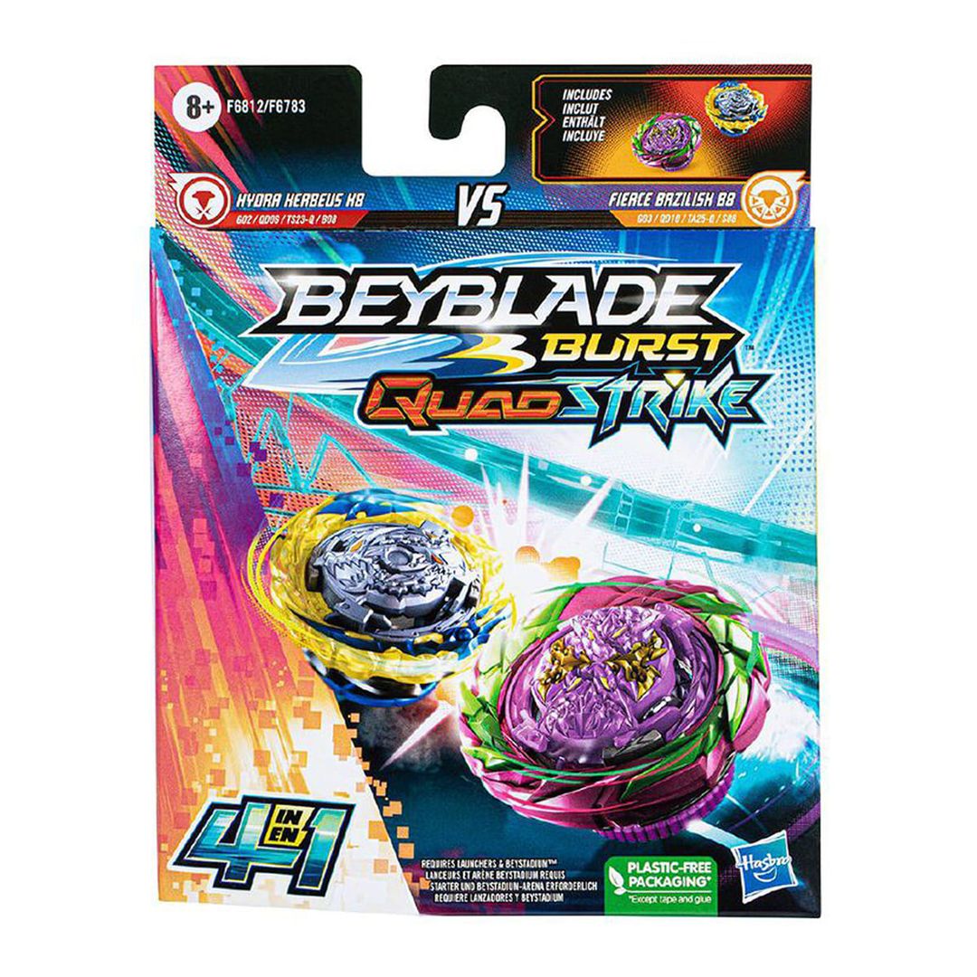 Pack 2 Uds Trompos Beyblade Burst Quad Strike Surtido 976834