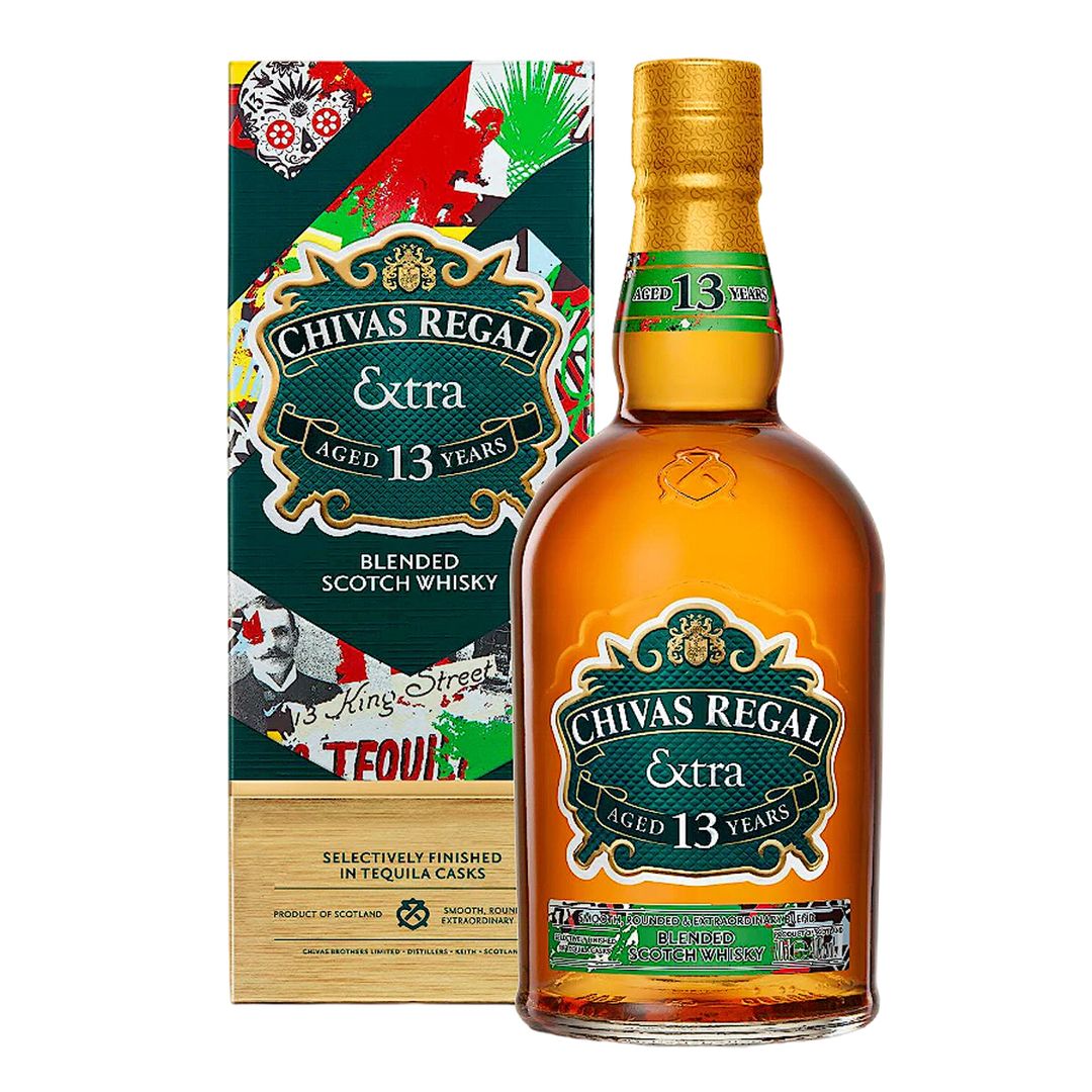 Mini Botella Whisky Chivas Regal Extra 13 años más caja y foto