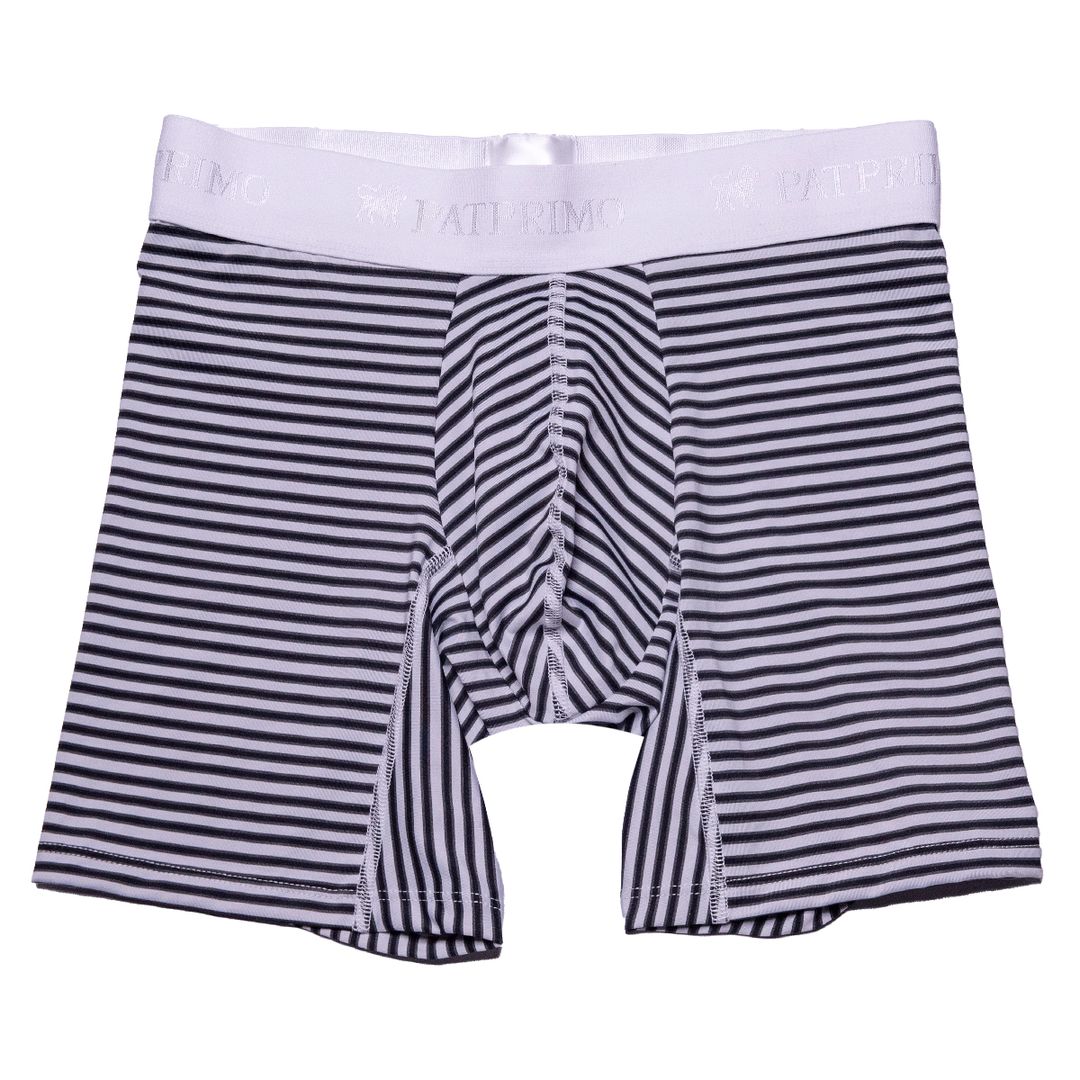 Boxer Hombre Pat Primo Estampado a Rayas Blanco Varias Tallas