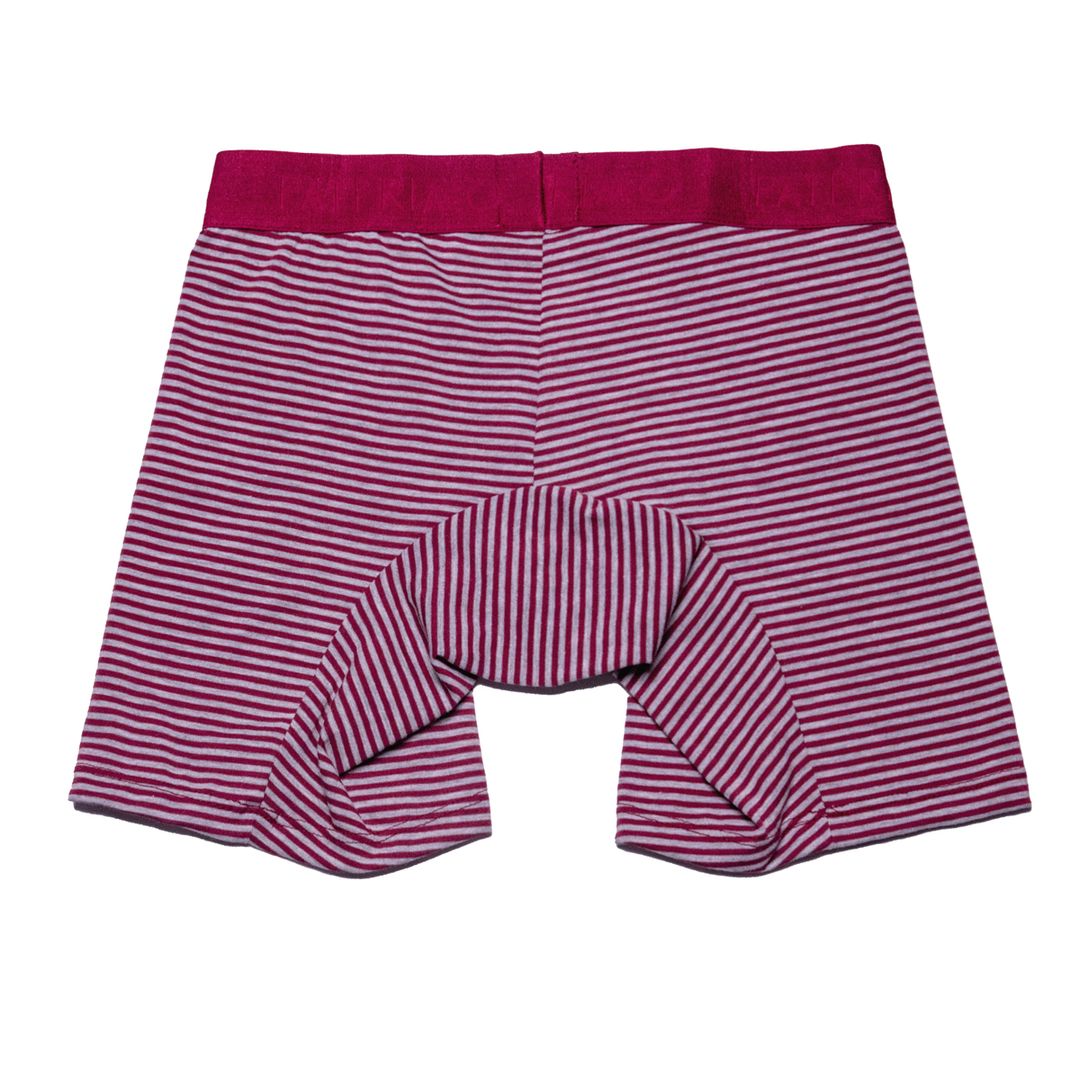 Boxer Hombre Pat Primo Mini Rayas Vino Varias Tallas