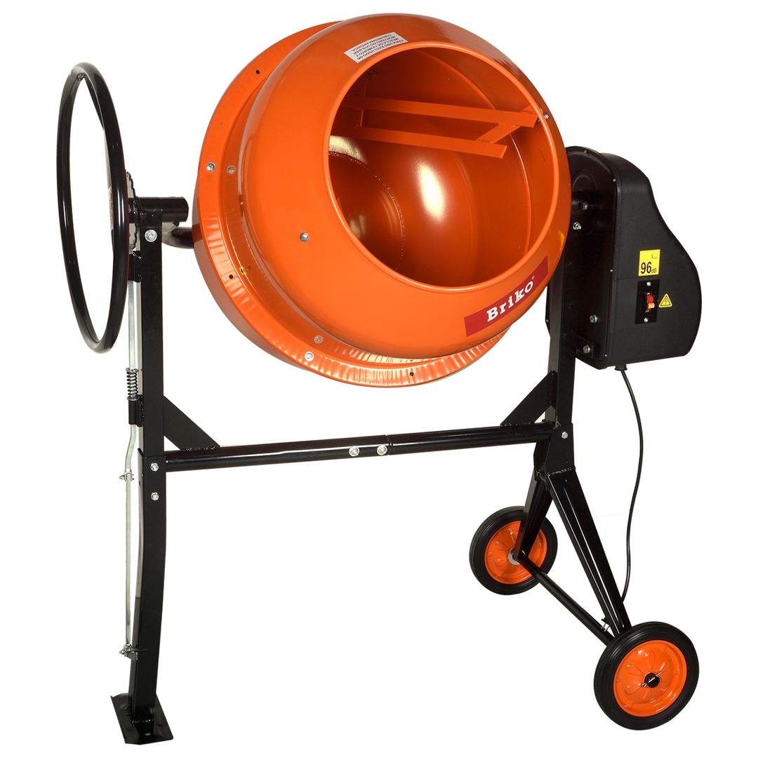vidaXL 141200 - Hormigonera eléctrica de acero, 63 L, 220 W, color naranja  : : Bricolaje y herramientas