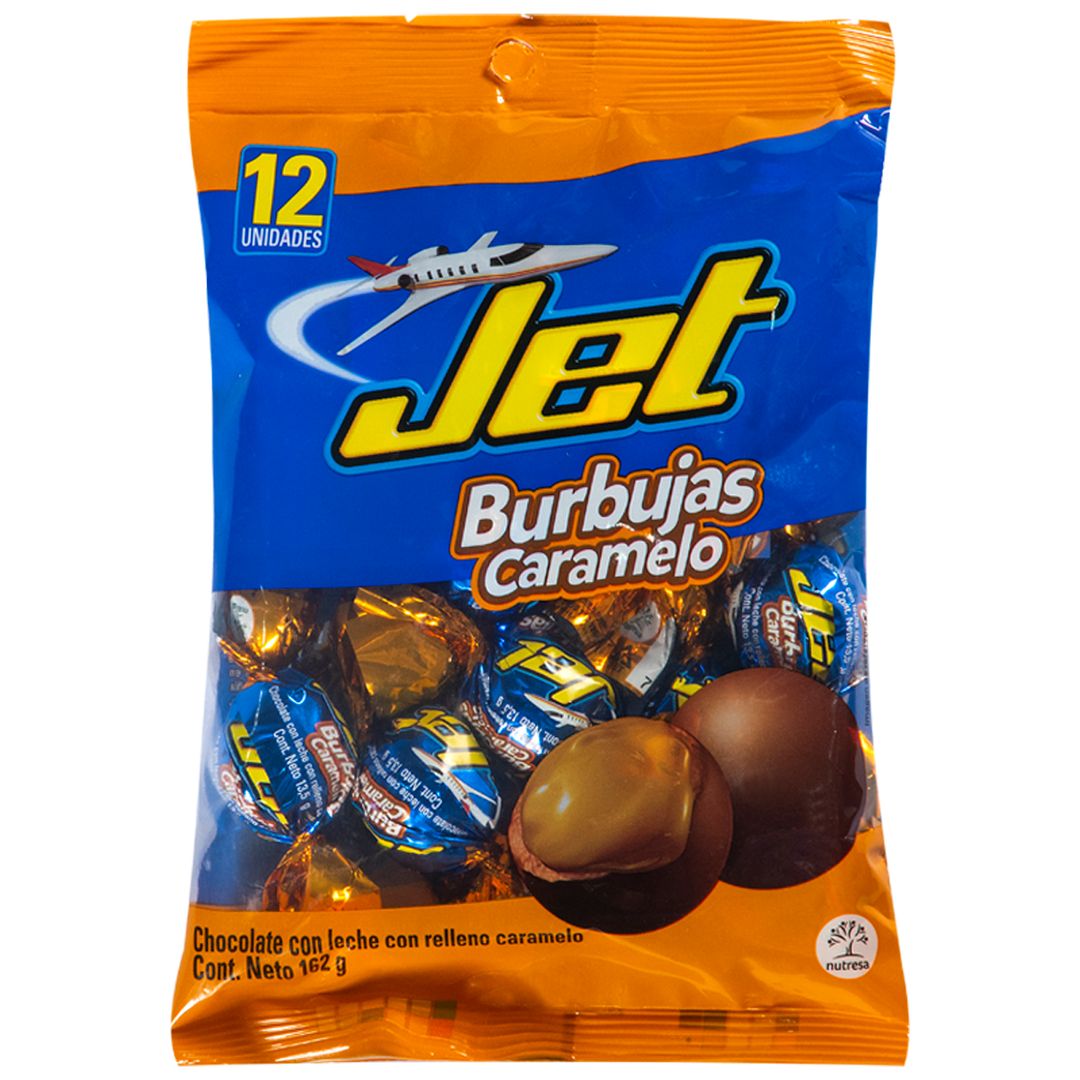 Chocolate Jet Burbujas de Caramelo 162g 979531
